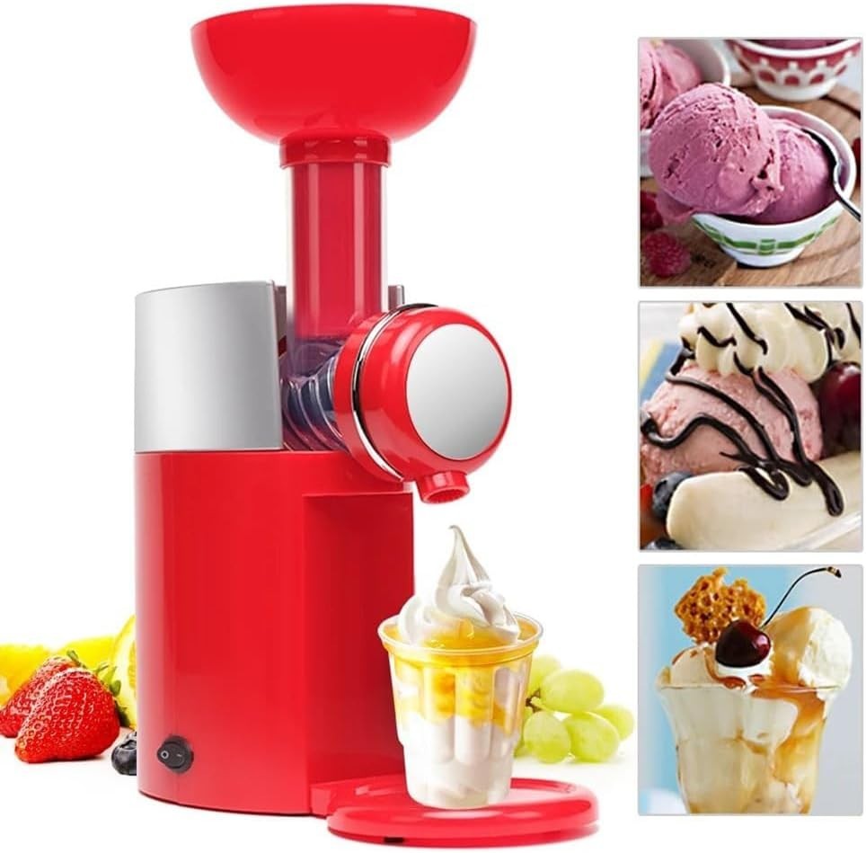 Frozen Dessert Maker Ice Cream Yogurt Sorbet Machine 500ml Manual