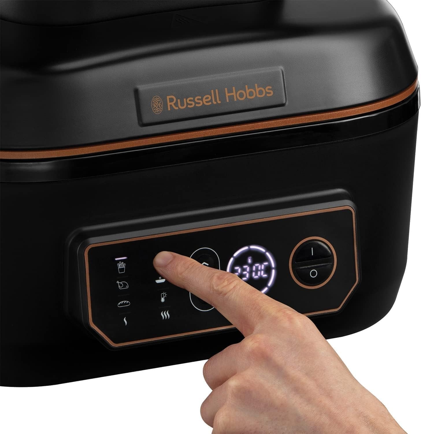 5.5L Air Fryer Multicooker 7-in-1 Grill Slow Cook Roast Bake 260°C Black