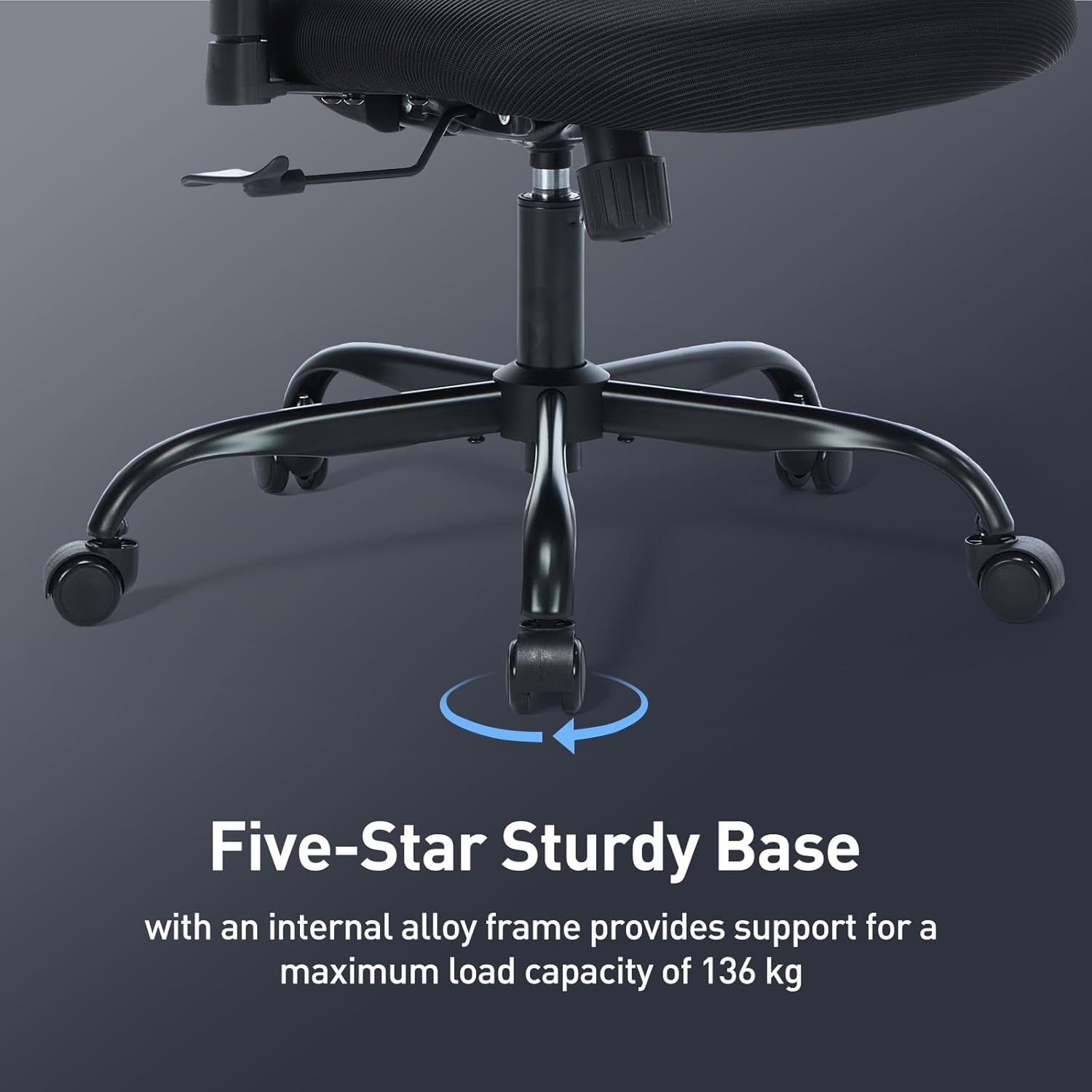 Ergonomic Mesh Office Chair High Back Lumbar Support Black