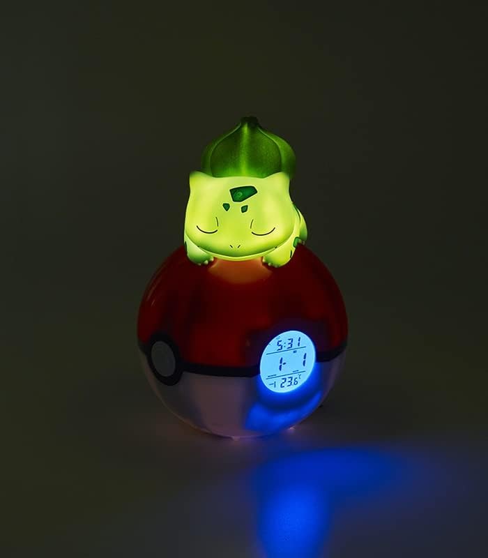 Pokemon FM Radio Alarm Clock LED Display Kids Bedroom Collectible Gift