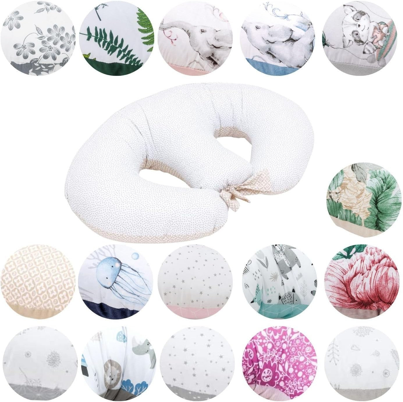 Twin Pregnancy Pillow U Shape Maternity Breastfeeding Support 100% Cotton