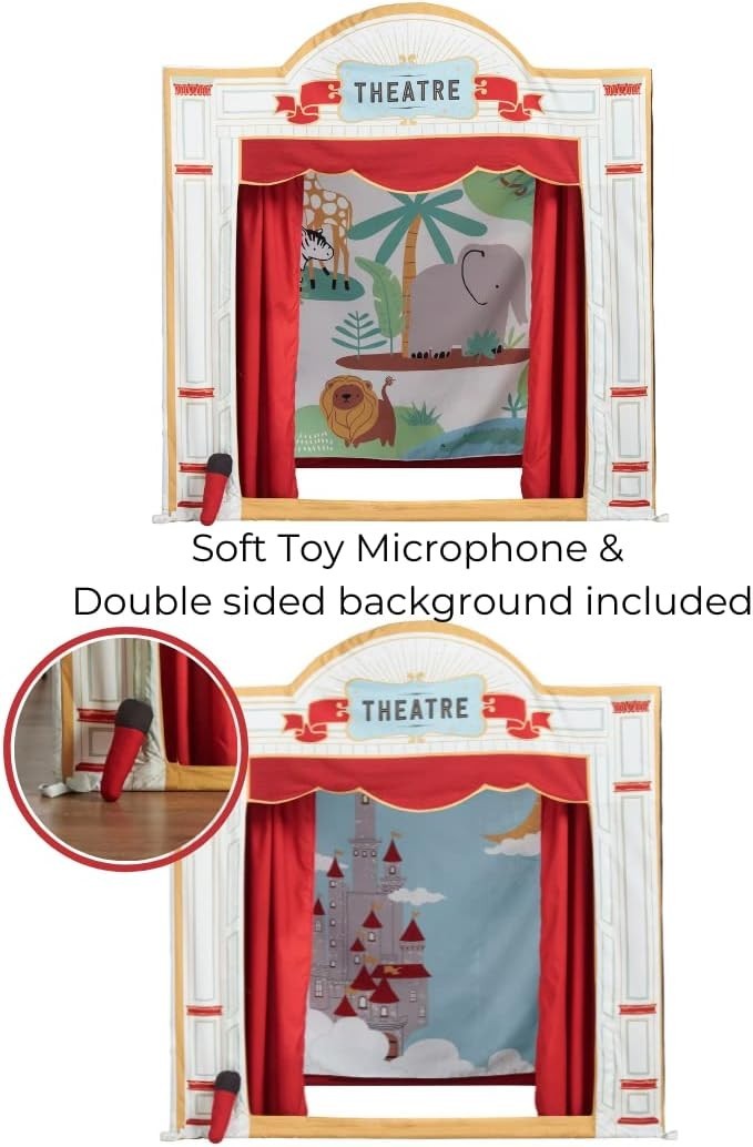 Kids Puppet Theatre Play Tent Indoor Outdoor Large Pretend Playhouse