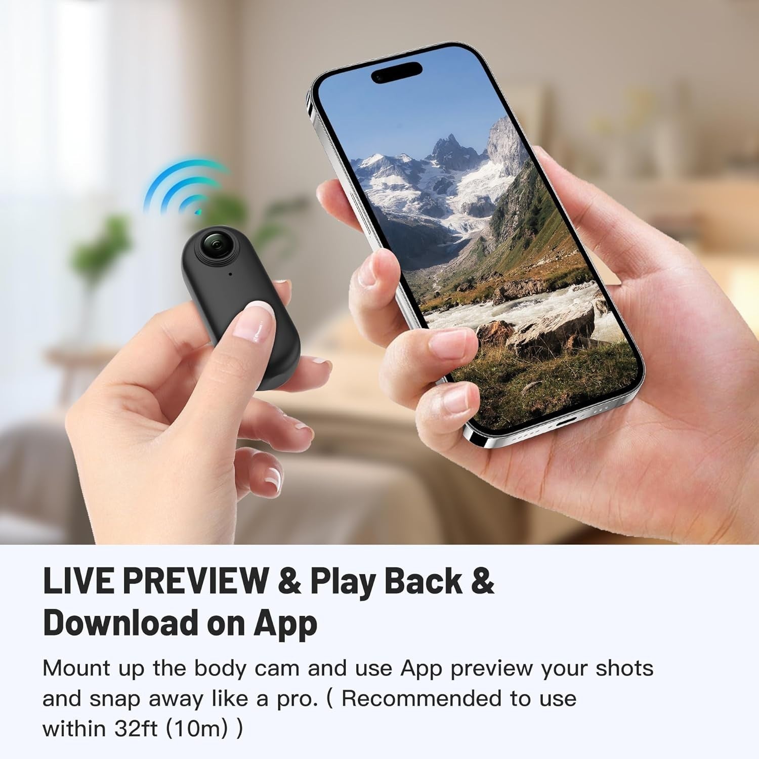 128GB Mini Body Camera 1080P Wearable Action Cam Magnetic Portable DVR