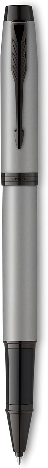 IM Rollerball Pen Matte Grey Black Trim Gift Boxed