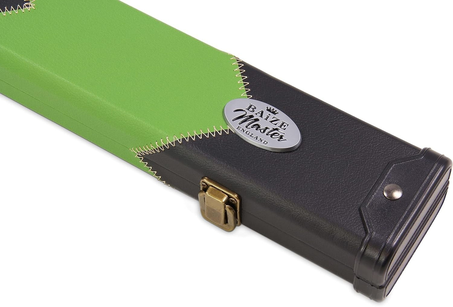 Green Hard Cue Case Snooker Pool 2 Piece Centre Joint Deluxe