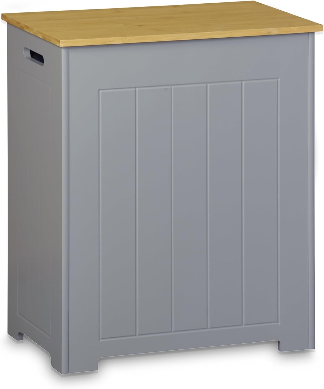 Bathroom Laundry Storage Cabinet Freestanding Hamper Waterproof Wooden Cupboard
