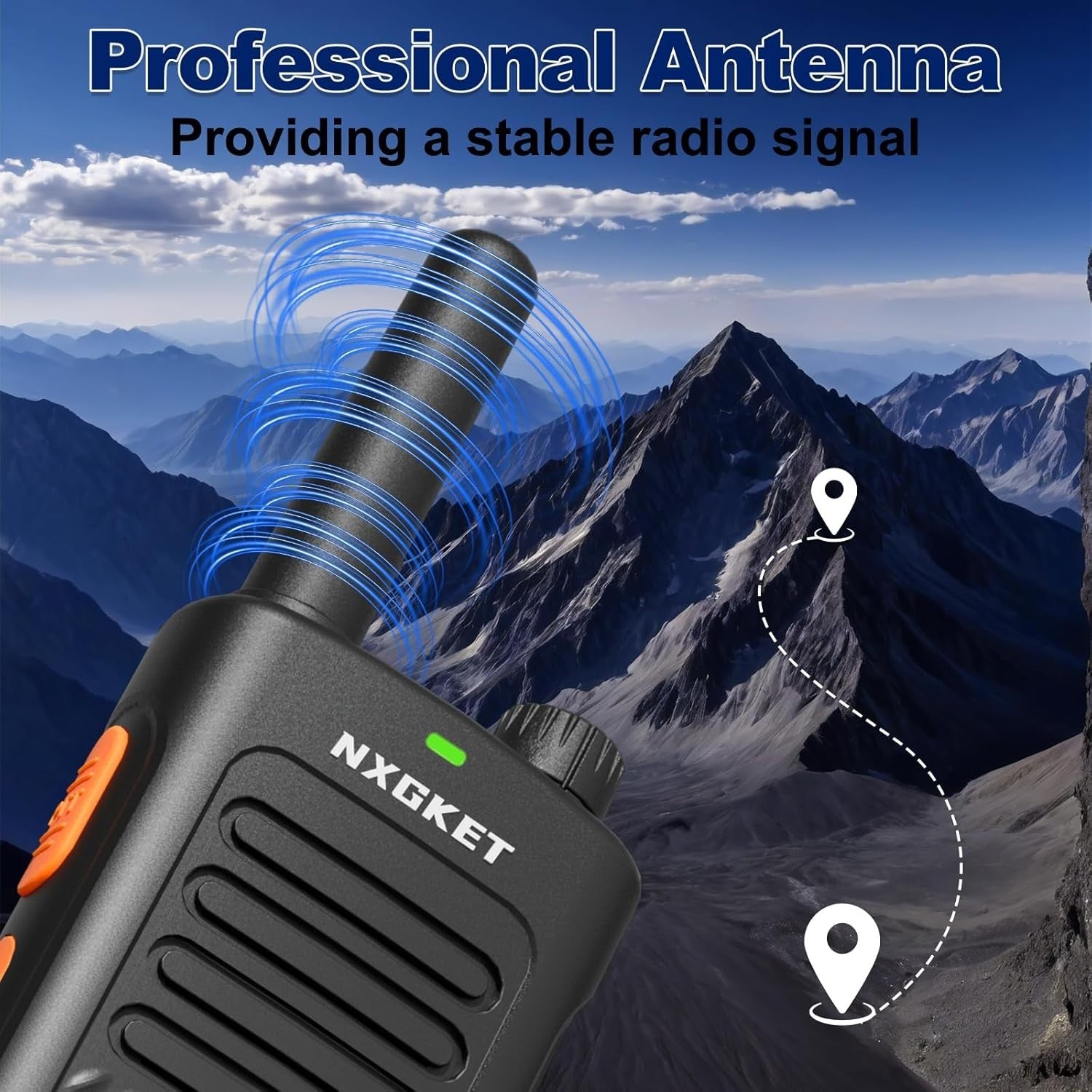 Long Range PMR446 Walkie Talkies Rechargeable 16 Channel 4 Pack