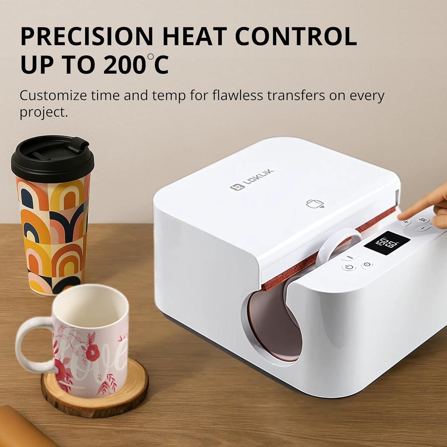 Auto Mug Heat Press Machine Tumbler Sublimation Kit with Mugs Craft