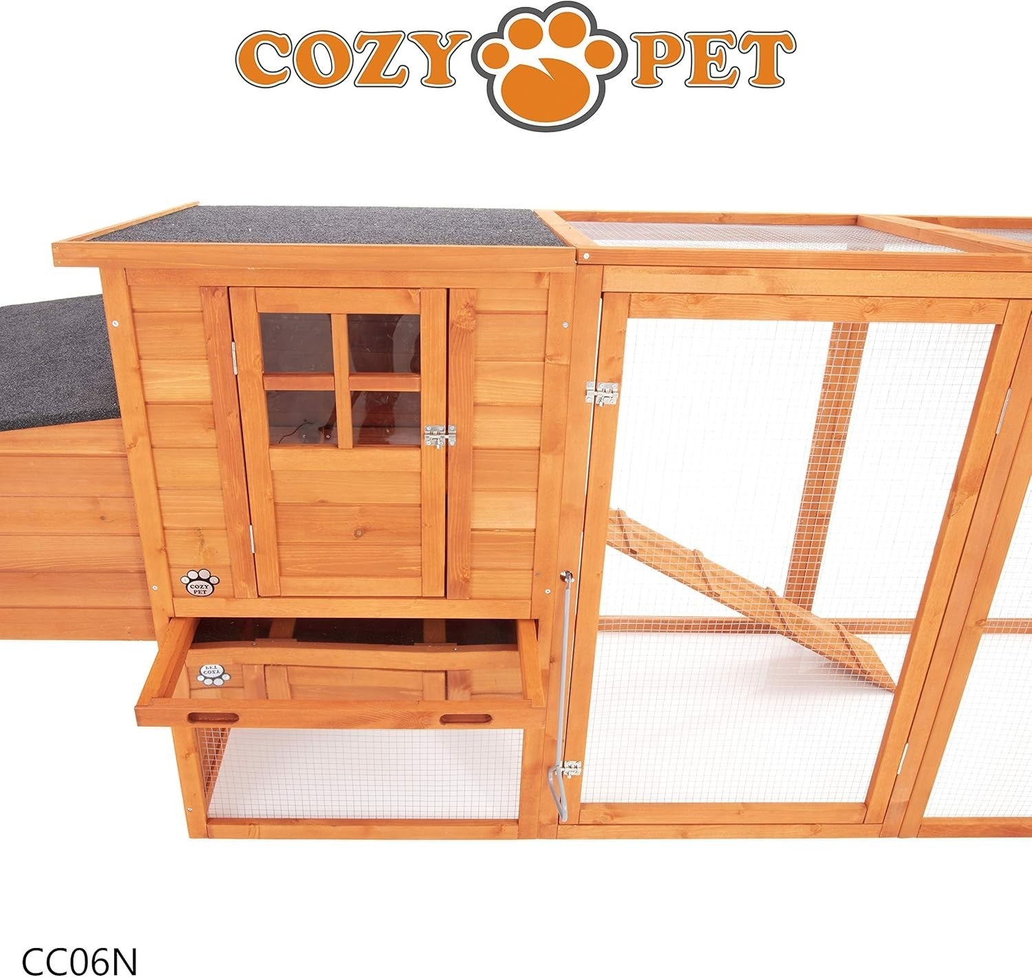 3m Chicken Coop with Extended Run Nest Box 4–6 Birds