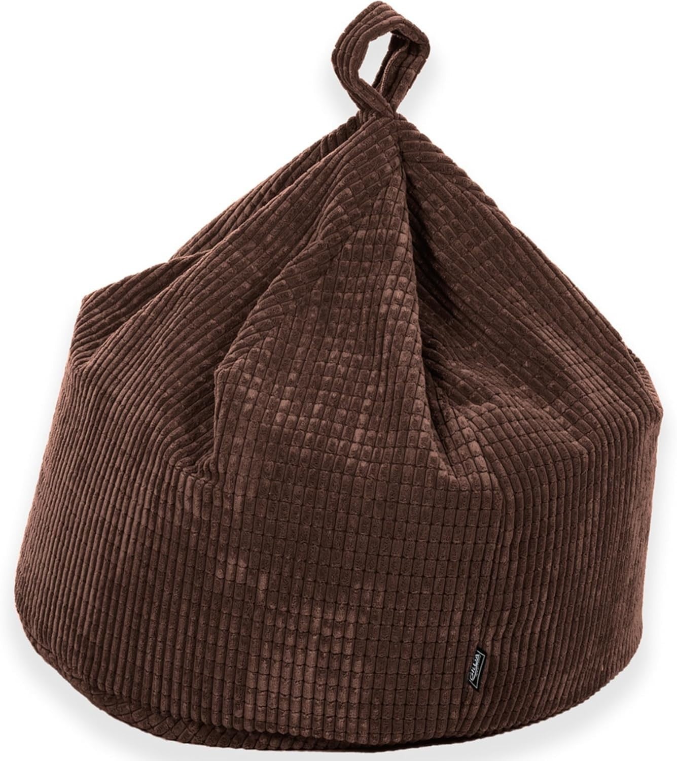 Kids Bean Bag Chair Corduroy Comfy Seat Lounge Soft Filled Brown