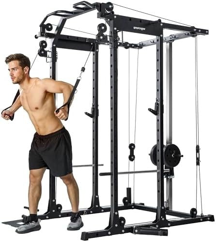 Multi Gym Cable Machine with Pull Up Bar & Lat Pulldown | Home CLR