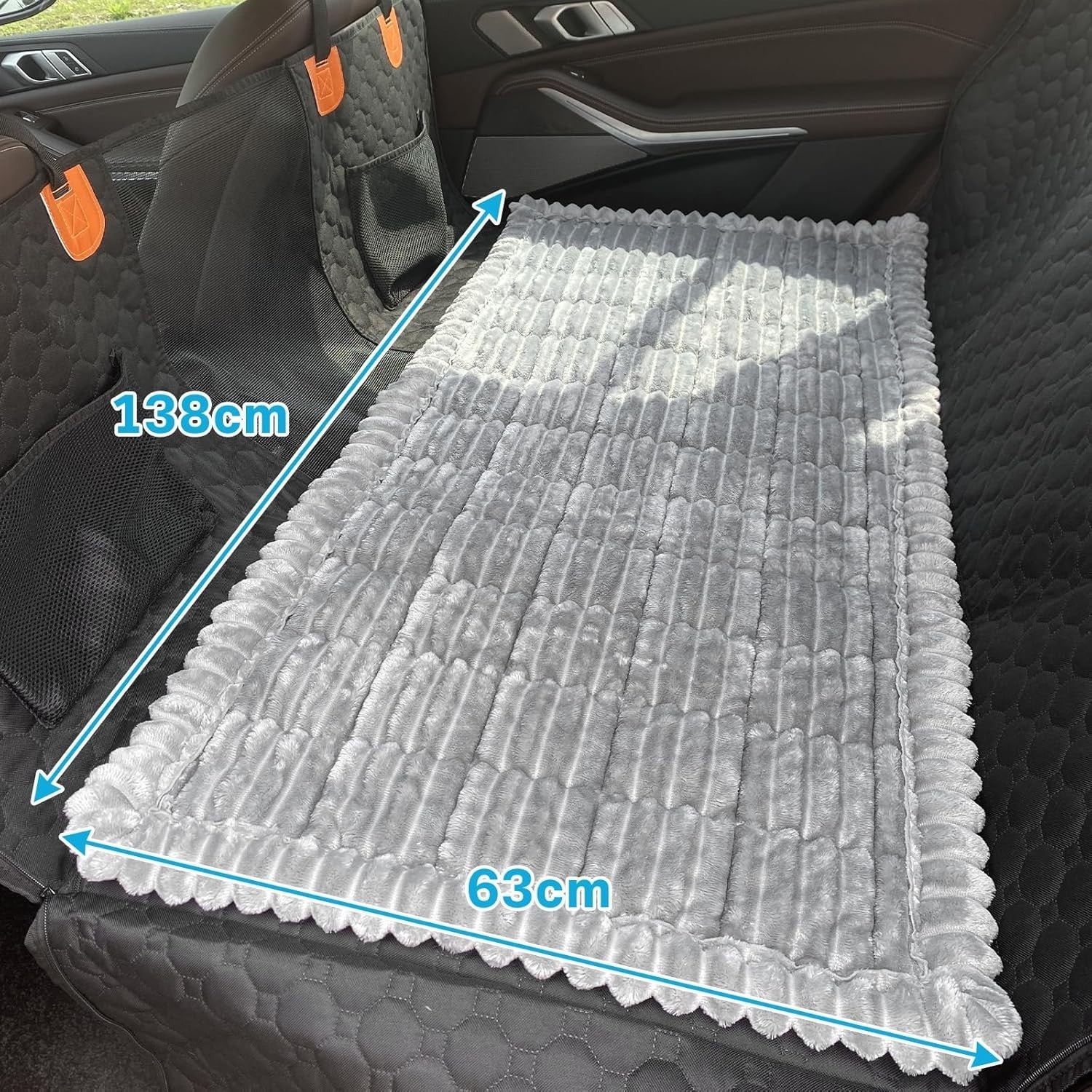 Dog Car Back Seat Bed Mat Non Slip Travel Pet Blanket 138x63cm