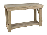 Pressure Treated Wood Workbench 4ft Heavy Duty 120x64x90cm Garage Table