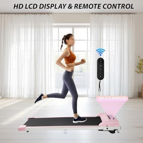 Under Desk Walking Treadmill 1-7KM/H Incline LED Home & Office Compact Gym