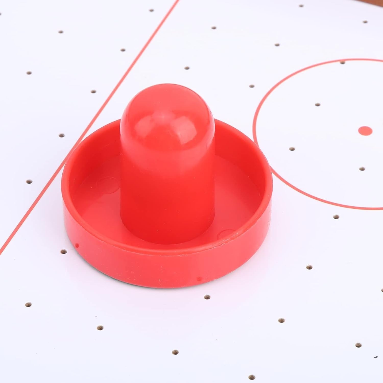 20in Tabletop Air Hockey Game Wooden Battery Powered 2 Player Set