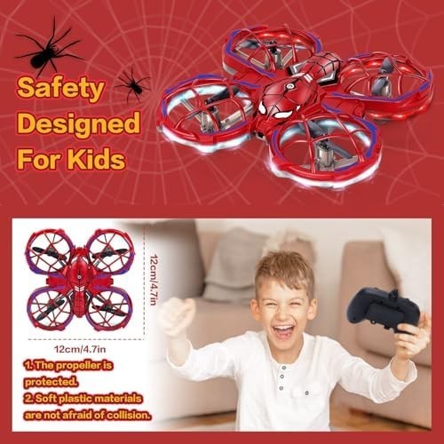 Mini Drone RC Quadcopter for Kids 3D Flip Altitude Hold 30min Flight Gift 6-14