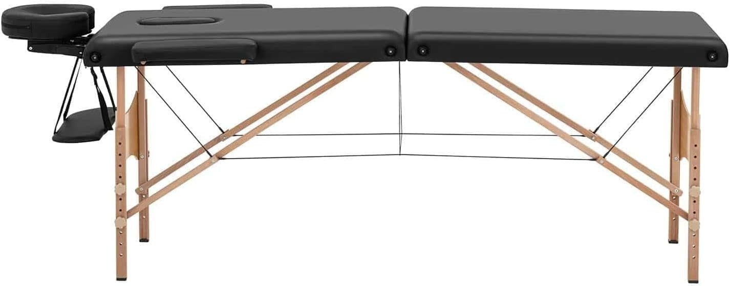 Foldable Massage Table Adjustable Therapy Beauty Spa Bed Portable Design