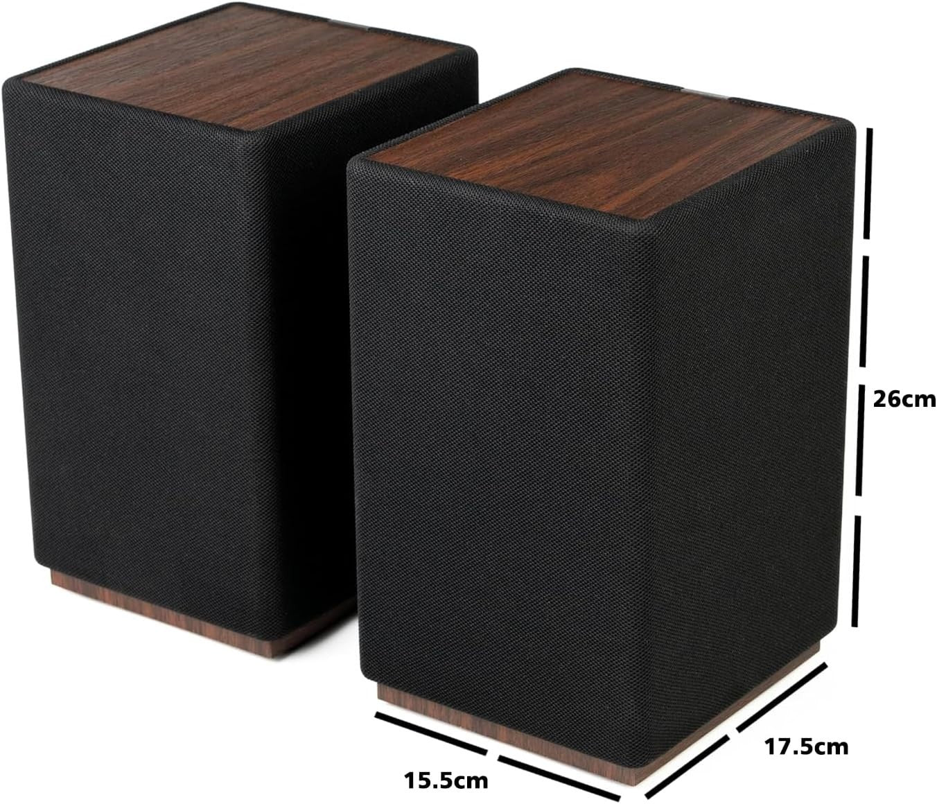 60W Bluetooth 5.3 Bookshelf Speakers HDMI ARC USB Optical Sub Out