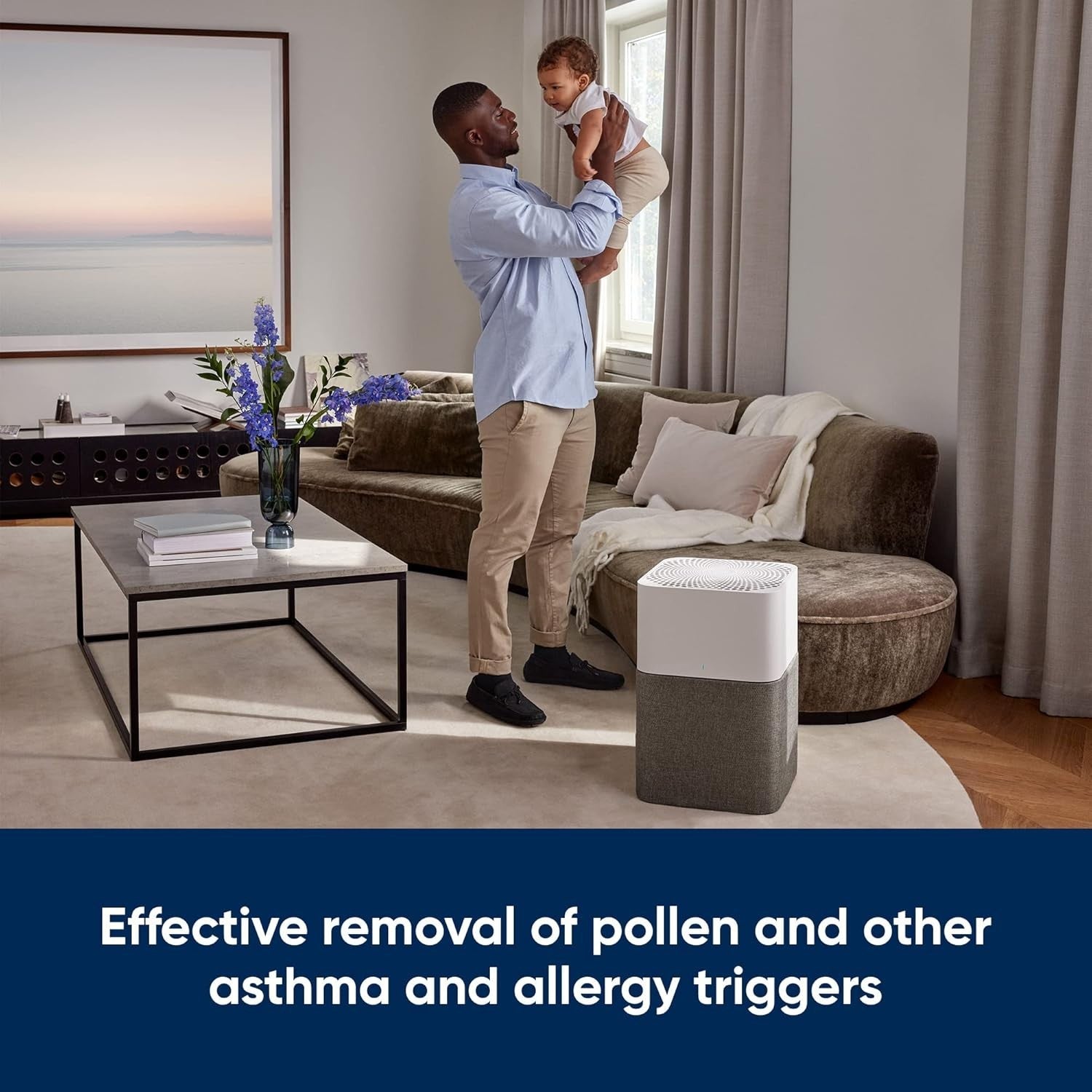Large Room HEPA Air Purifier Ultra Quiet Auto Mode Allergy Smoke Odor