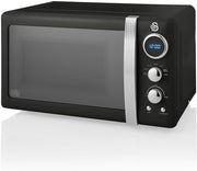 20L Digital Microwave 800W, 5 Power Levels, Defrost, Timer & Glass