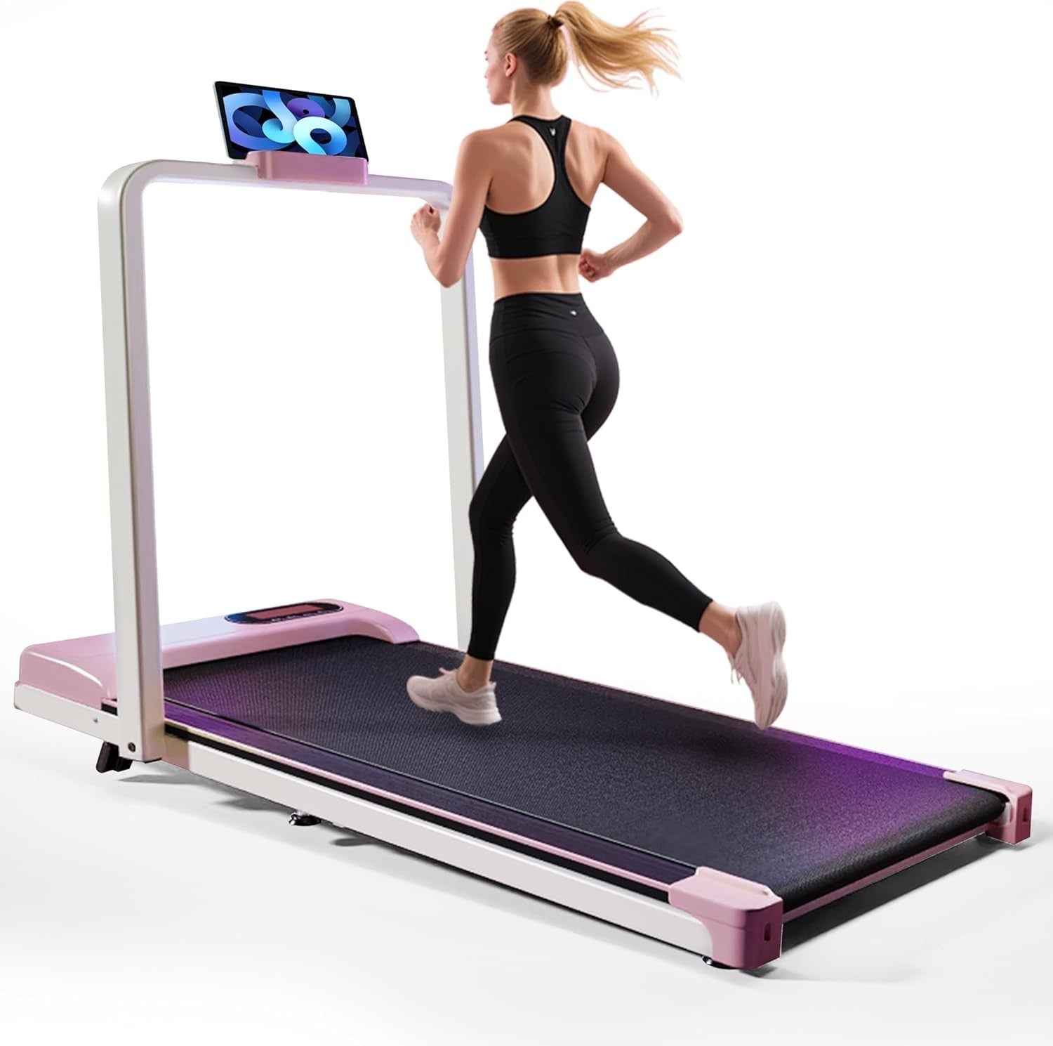 Portable Under Desk Treadmill 1–6km/h Quiet Walking Jogging w/ LED Remote