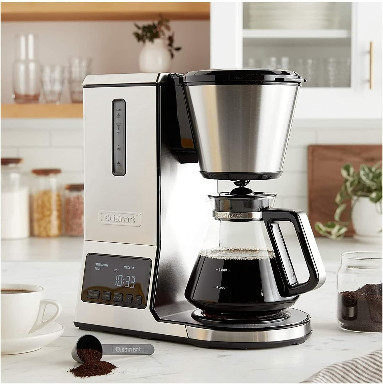 Programmable Pour Over Coffee Maker | Temp Control | Flavor Strength | Glass