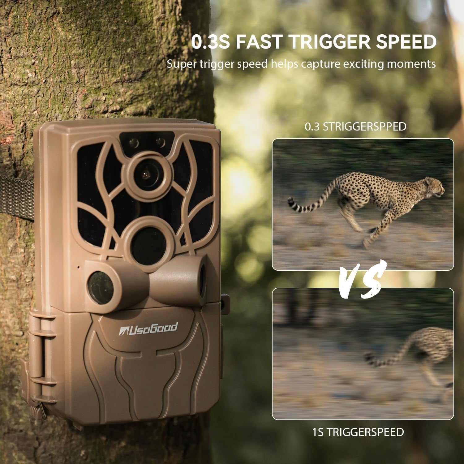 4K 48MP WiFi Trail Camera Night Vision Wildlife Hunting Camera Kit