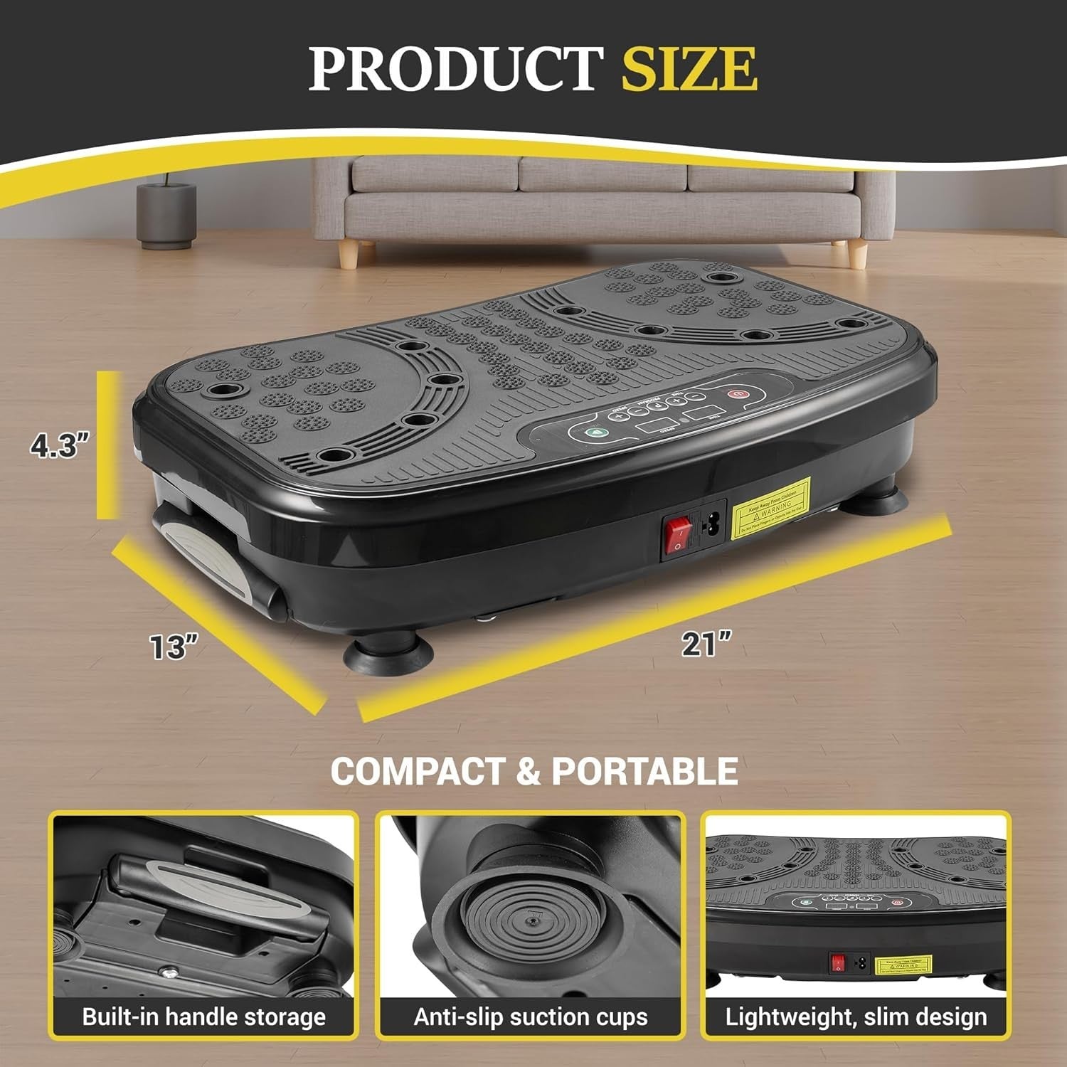 High Intensity Vibration Plate Home Gym Fat Burning Lymphatic