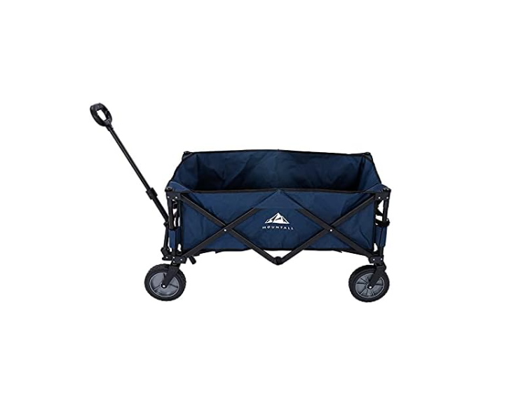 Garden Wagon 85kg Collapsible Camping Festival Trolley w/ Removable Liner