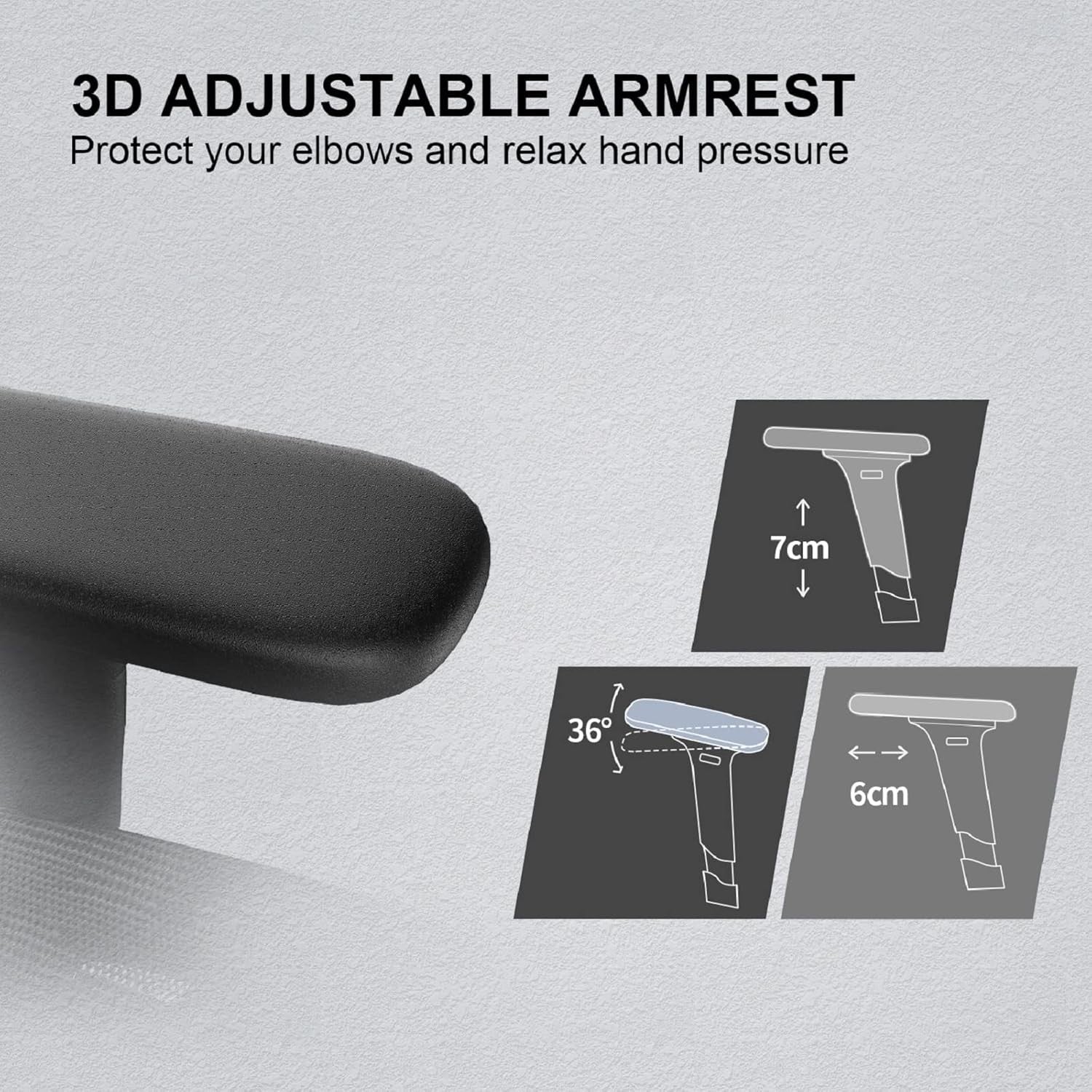 Ergonomic Office Chair Mesh Back Headrest Computer Desk Gaming Swivel Home