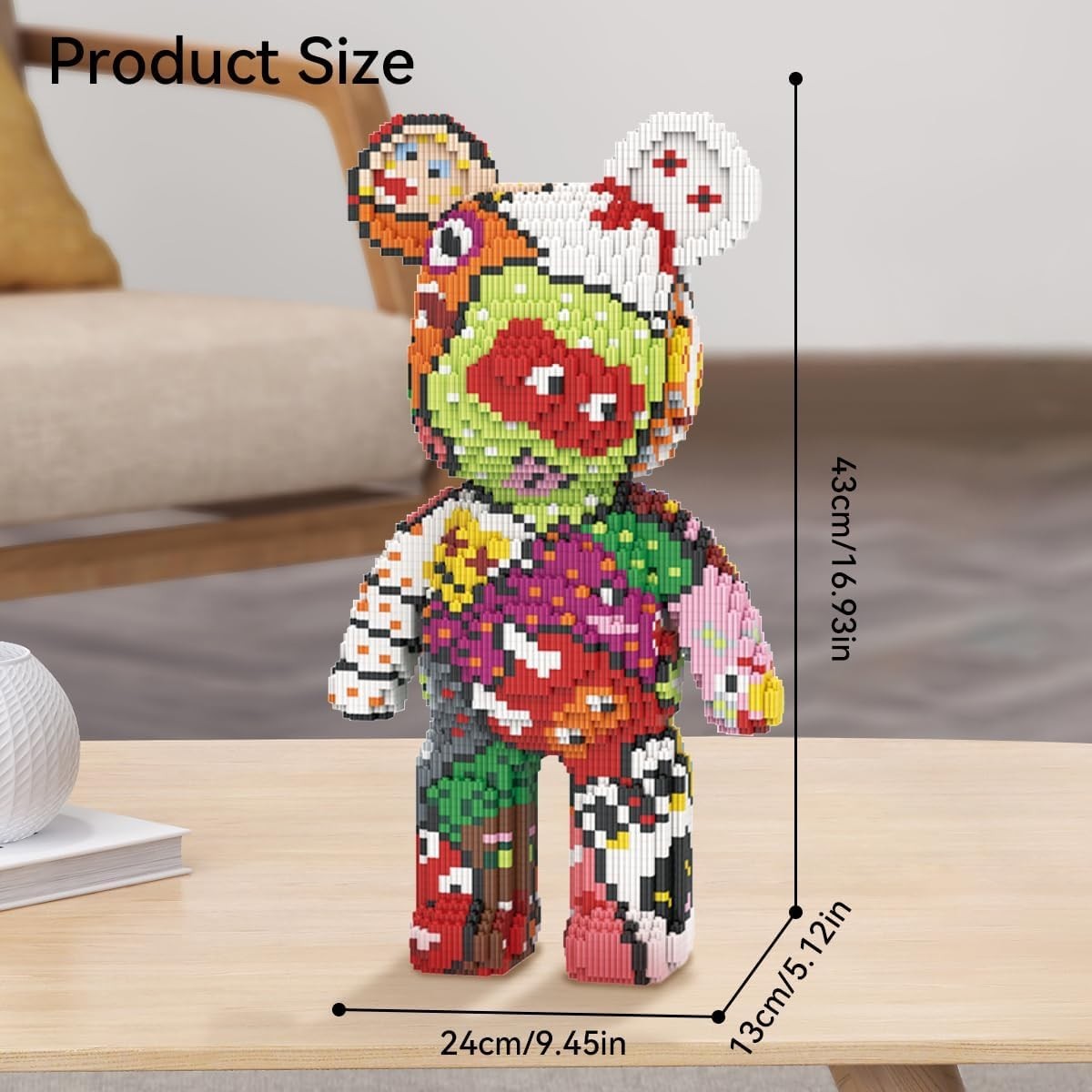 Graffiti Bear Building Blocks Set 7220pcs | DIY Art Toy Gift Kids Adults