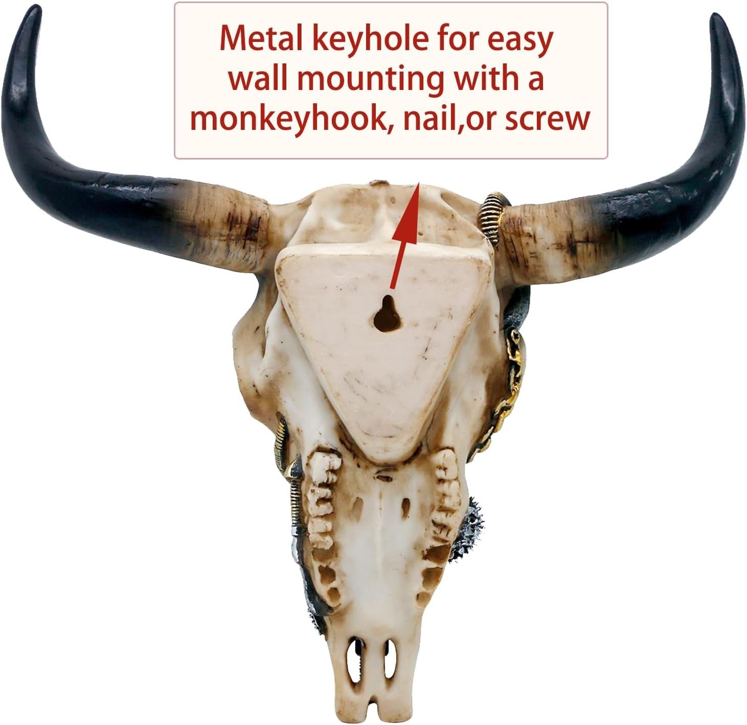 Steampunk Bull Skull Wall Art 3D Western