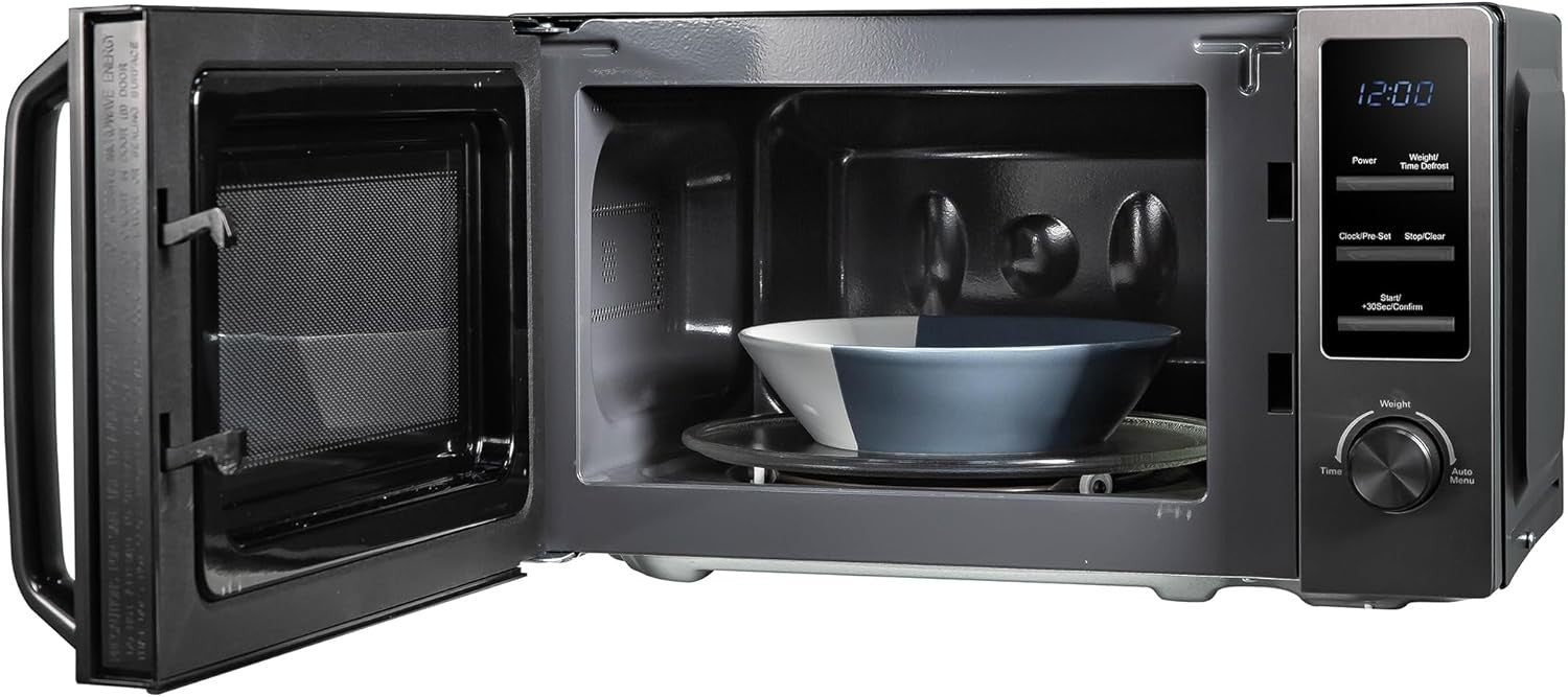 Russell Hobbs 20L 800W Digital Microwave 8 Auto Cook Menus Dark Steel