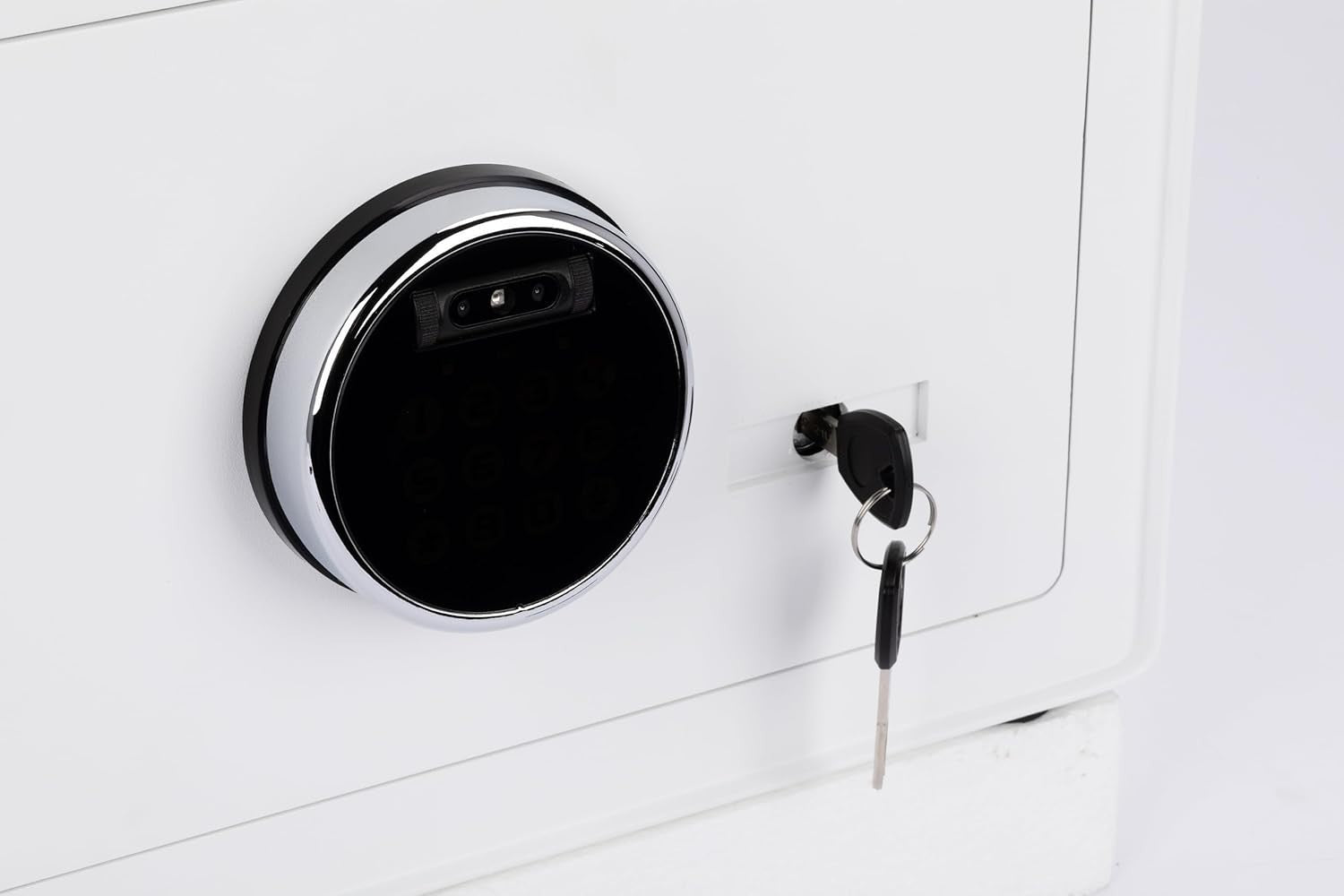 Face Recognition Safe Digital Security Box Keypad Lock 23L White