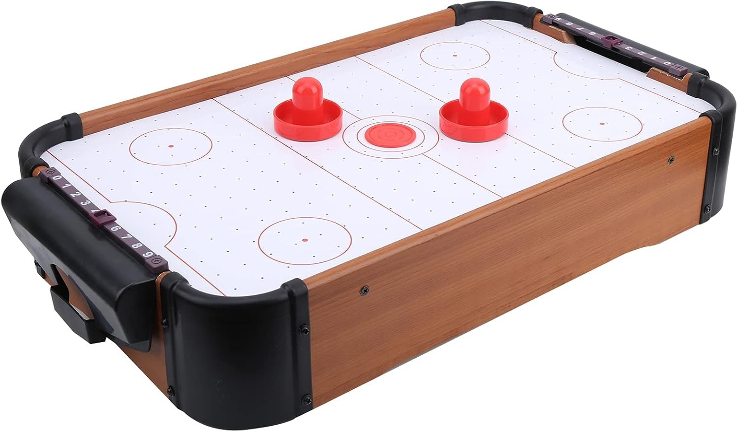 Portable Tabletop Air Hockey Game Battery Powered 2 Player Family Fun