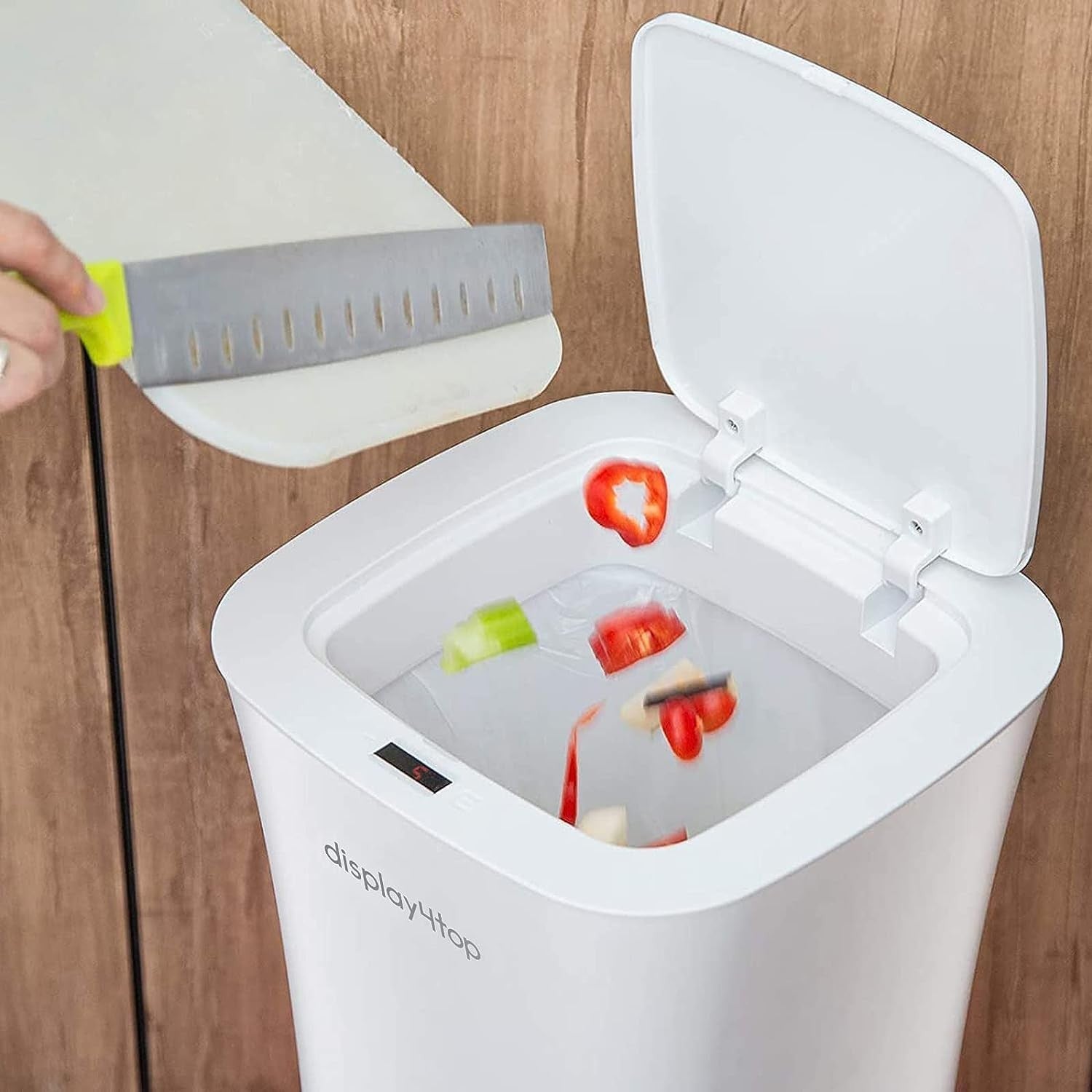10L Automatic Sensor Bathroom Bin Touchless Waterproof White