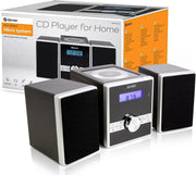 Mini HiFi CD Player Stereo System FM Radio Alarm Clock Remote AUX In