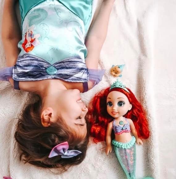 14in Singing Mermaid Doll Light-Up Tail Bath Toy Hair Accessories