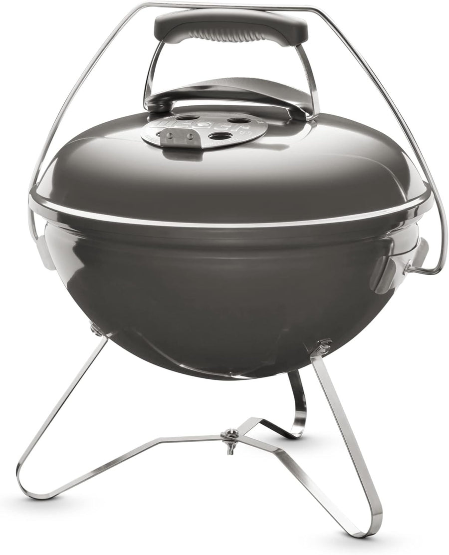 Portable Charcoal BBQ Grill 37cm Tuck-N-Carry Handle, Outdoor Garden & Camping