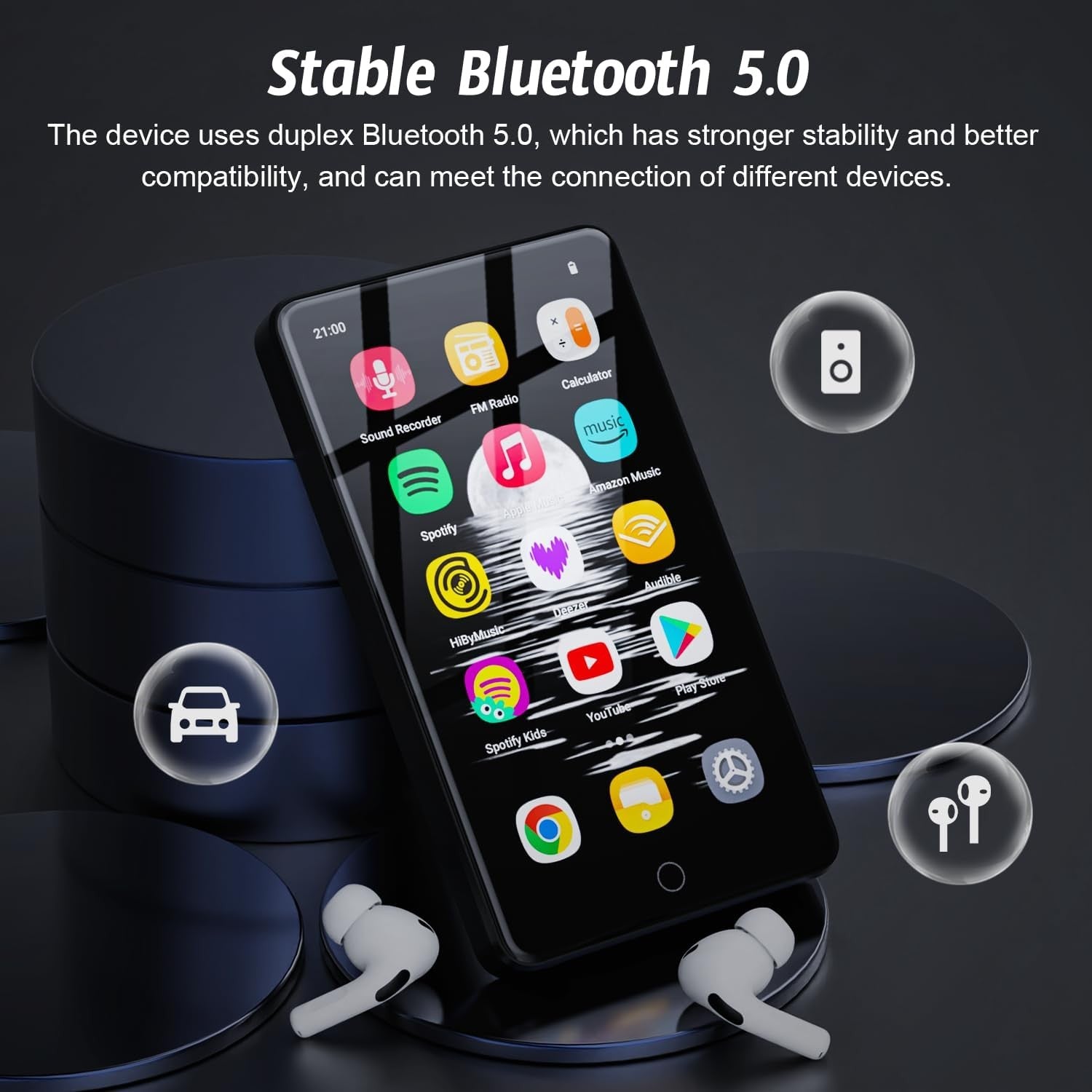 96GB MP3 Player Bluetooth WiFi Touch Screen Android MP4 Music Player