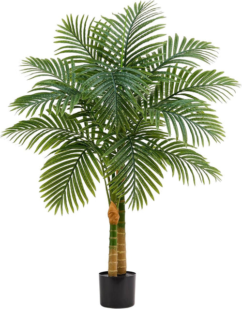 120cm Artificial Palm Tree in Pot Tropical Green Lifelike Indoor Home Decoration