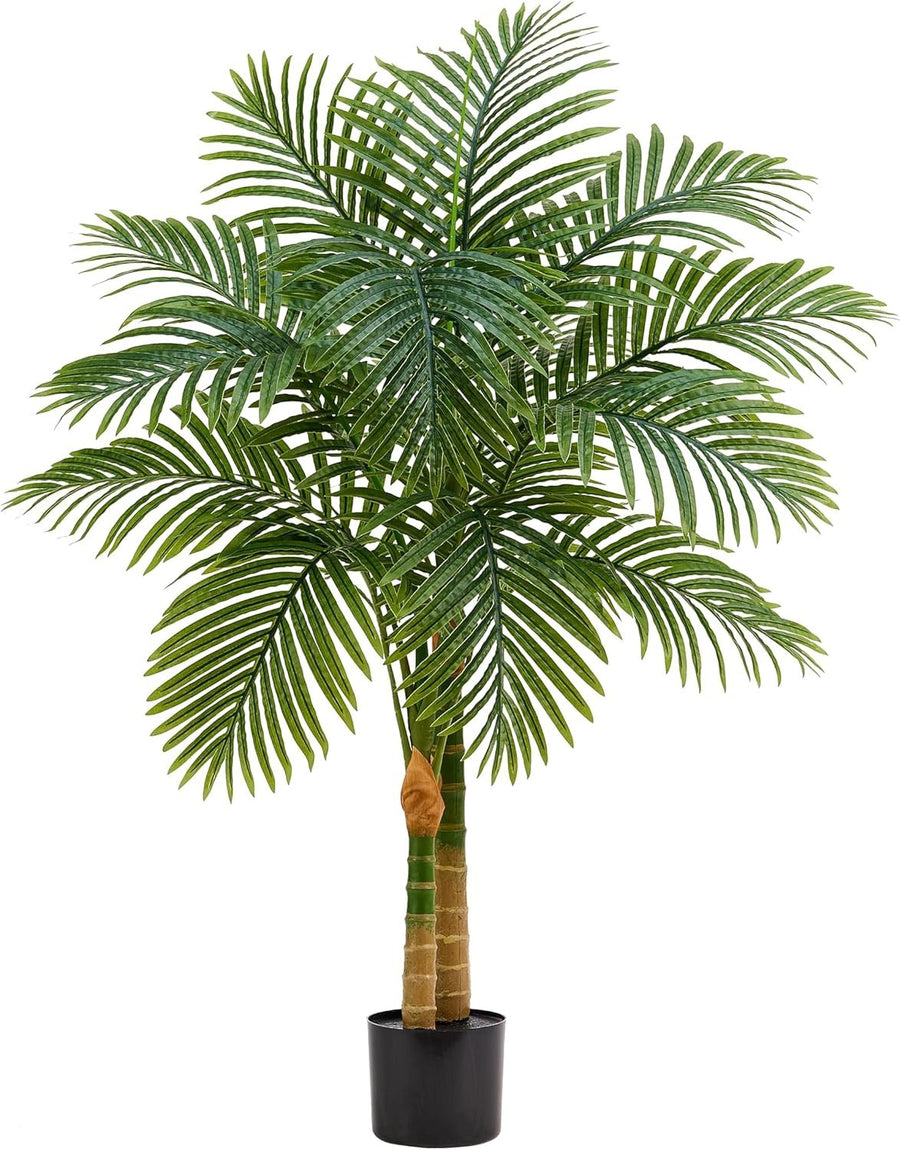 120cm Artificial Palm Tree in Pot Tropical Green Lifelike Indoor Home Decoration