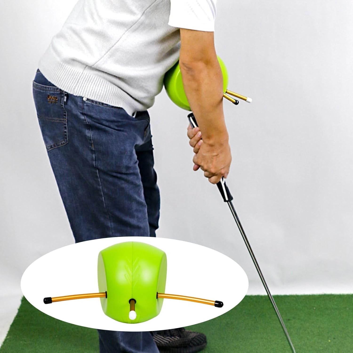 Golf Smart Ball Swing Trainer Alignment Posture Practice Aid
