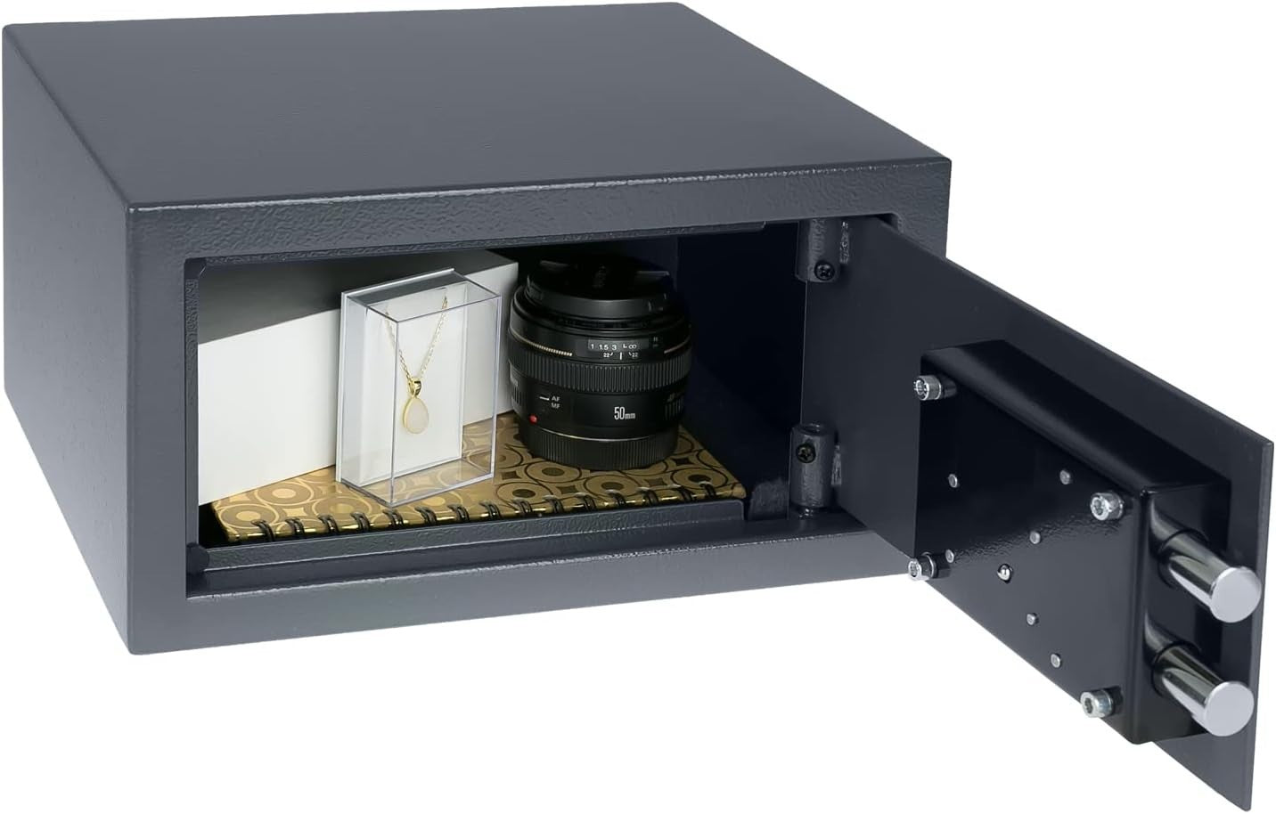 Steel Security Safe Box Key Lock Cash Jewellery Document Home Office
