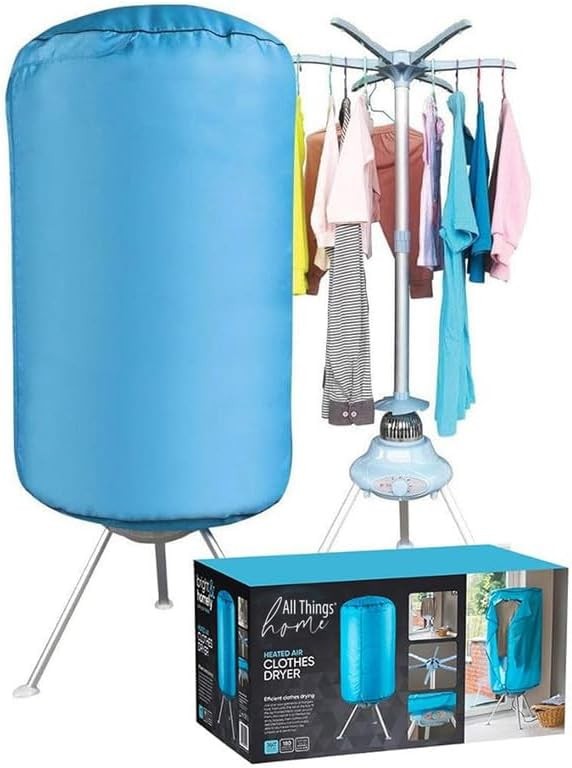 Portable Electric Clothes Dryer 1000W Indoor Heated Airer Fast Drying