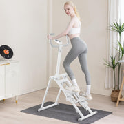 Home Vertical Climber Stepper w/ LCD Tracker, Foldable Design, 100kg Capacity