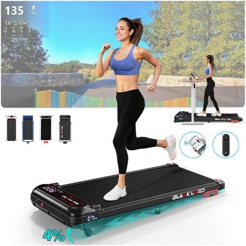 Foldable Under Desk Treadmill 3HP Walking Jogging Running Machine