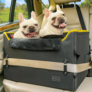 Dog Booster Car Seat Adjustable Height Waterproof Travel Bed 25lb