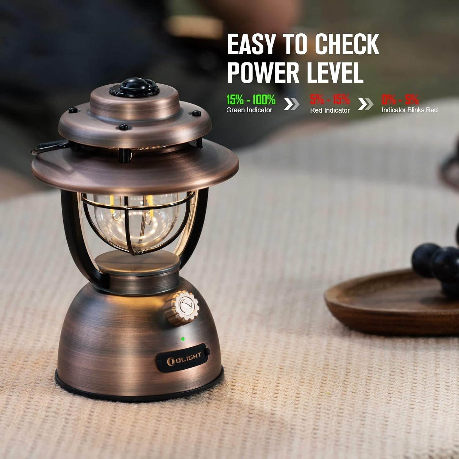 OLIGHT Olantern Classic 2 Pro Retro LED Camping Lantern 300LM Powerbank Bronze
