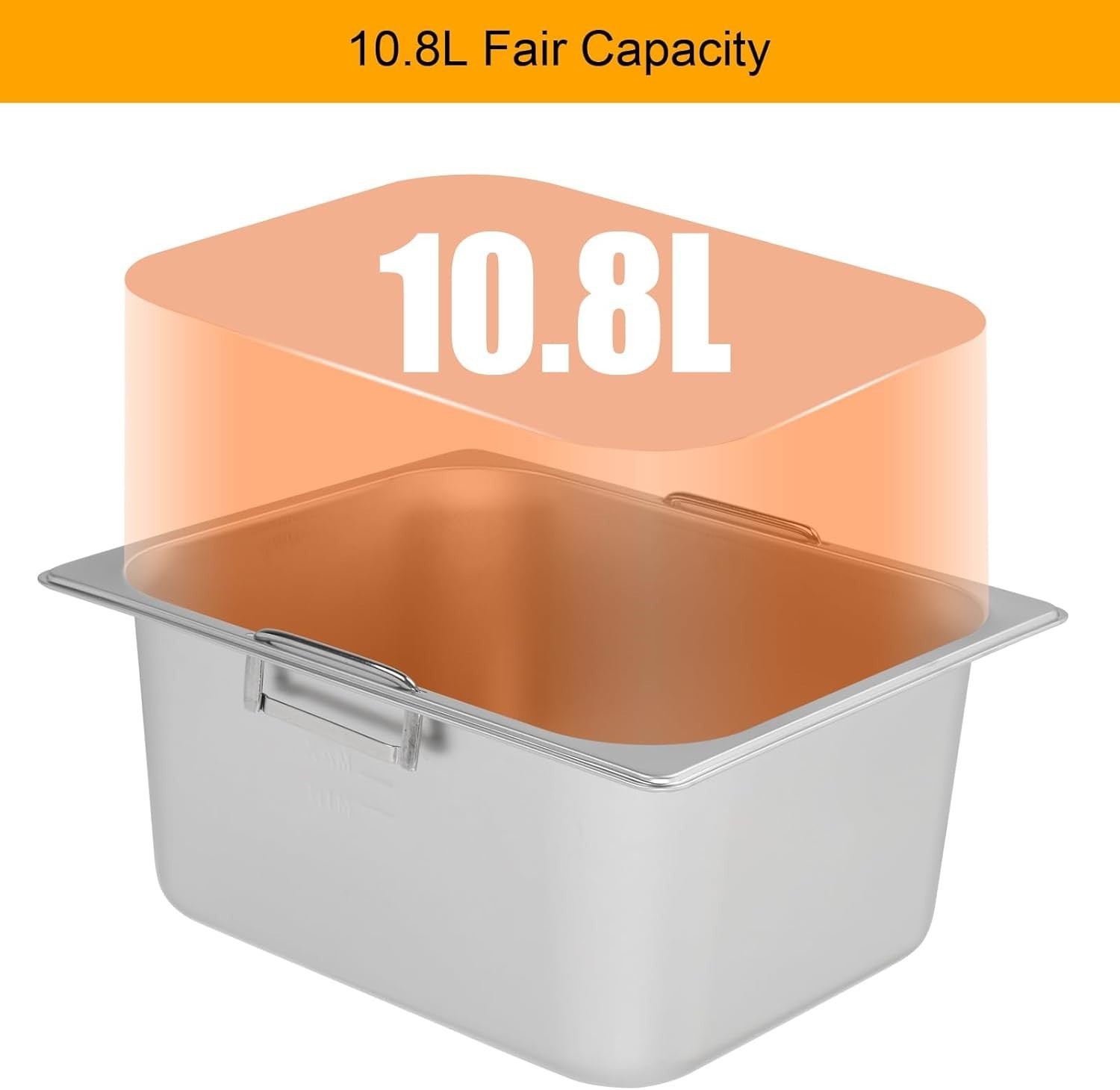 Commercial Deep Fat Fryer 6L 2500W Stainless Steel Adjustable Temp